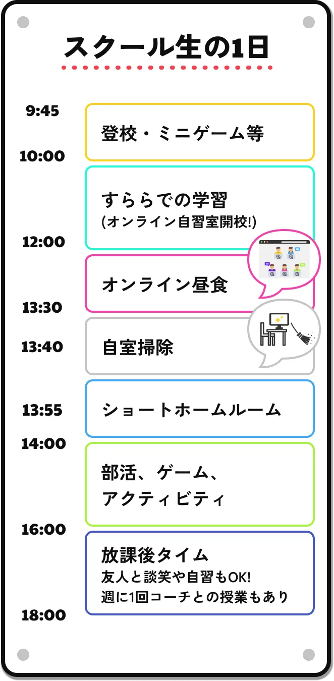 スクール生の1日